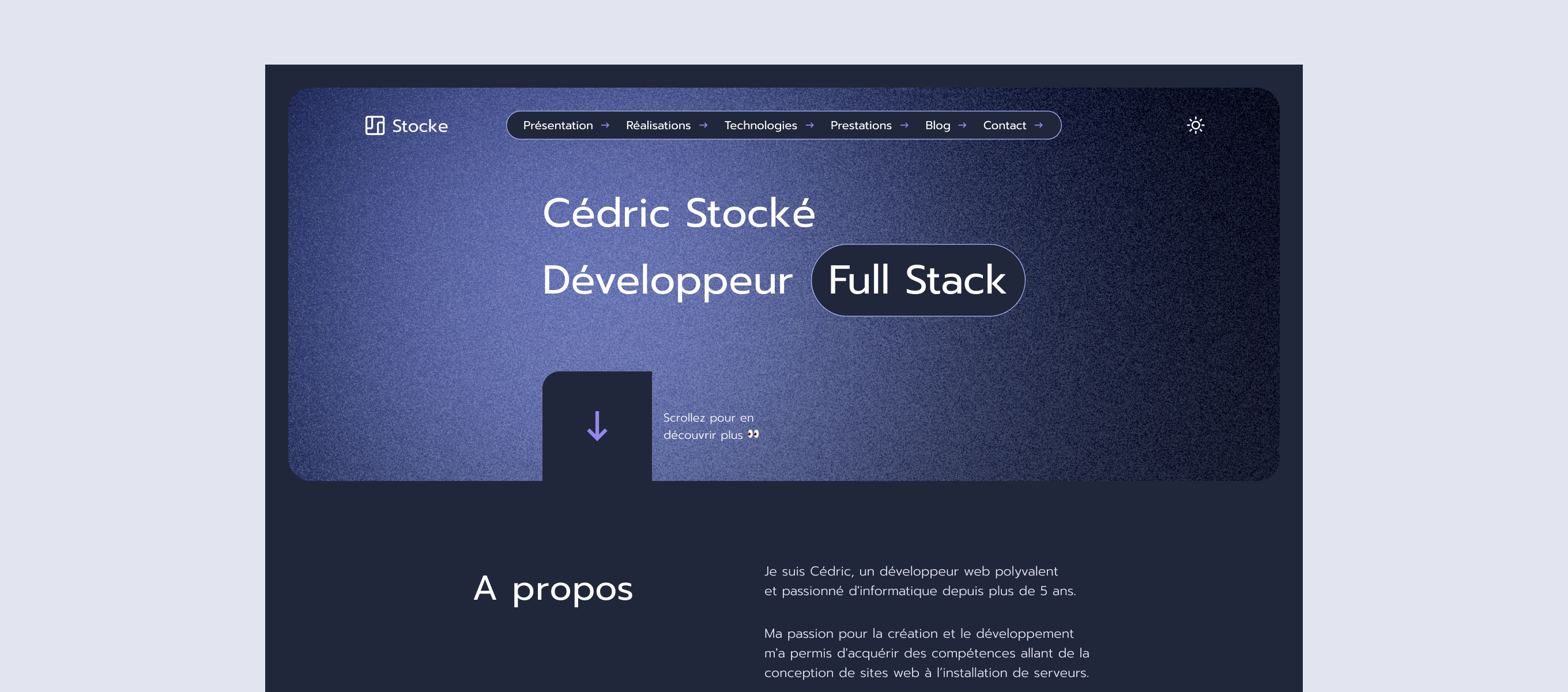 Cedric Stoke — page du site