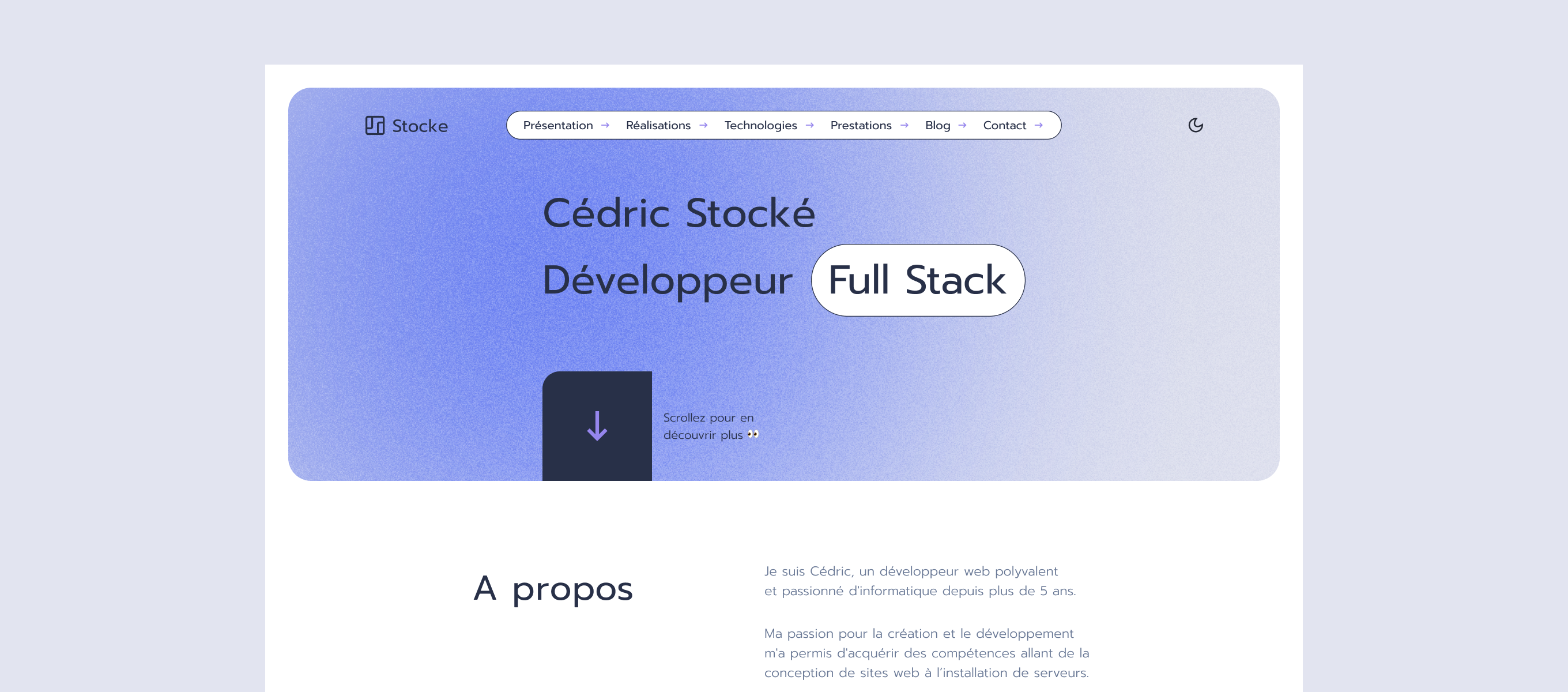Cedric Stoke — page du site