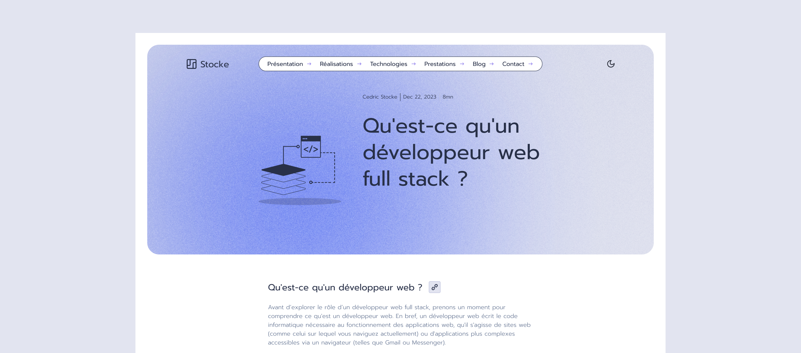 Cedric Stoke — article de blog