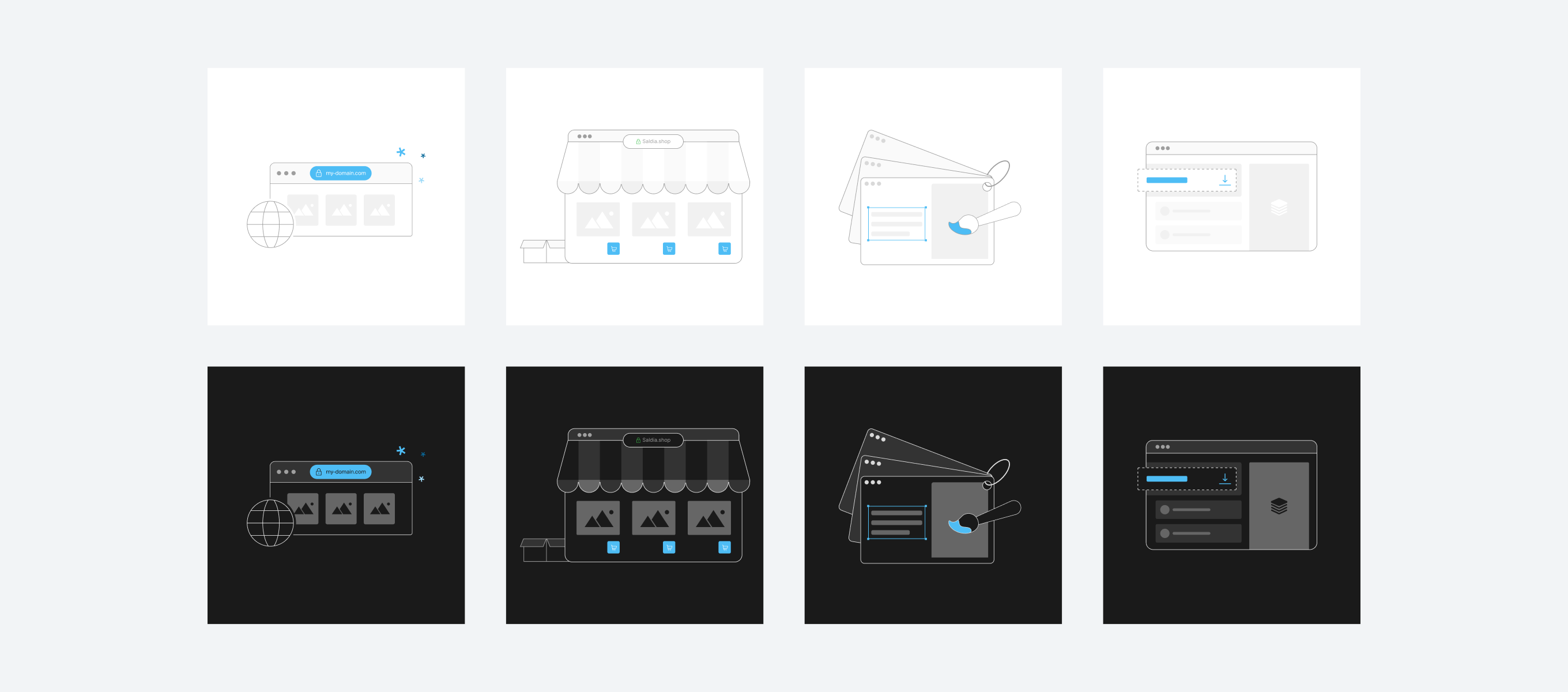 Illustrations — planche d'assets